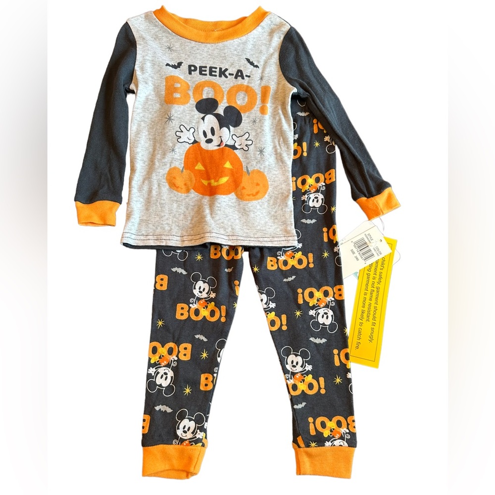 Disney 24 Month Mickey Mouse Halloween Pajama Set